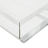 Bianco Dolomite Alana 11" X 13" Polished Marble Mosaic Floor And Wall Tile by MSI